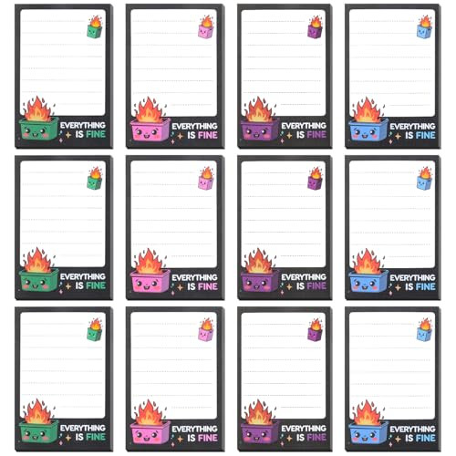 Dumpster On Fire Desk Accessories 12 Note Pads