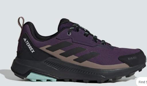 Adidas Women's Terrex Anylander Rain.Rdy Hiking Shoes Aurora Plum/Core Black