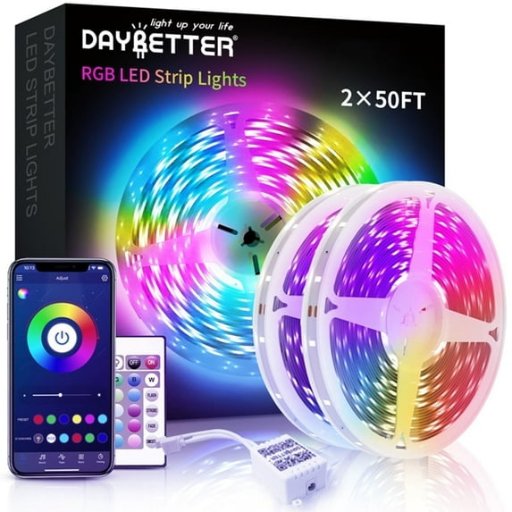 DAYBETTER 100' Led Strip Lights W/Remote & APP Control