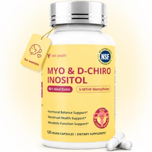 Myo-Inositol & D-Chiro Inositol With Methylfolate, ALA & Chromium 120 Count