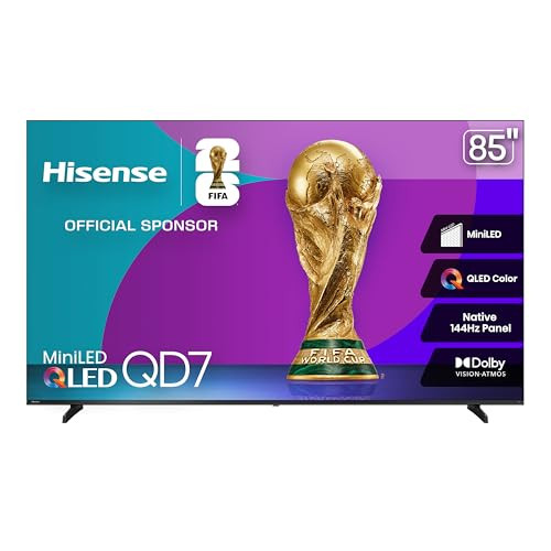 85" Hisense 85QD7QF 4K UHD 144Hz QLED Mini-LED Smart Fire TV