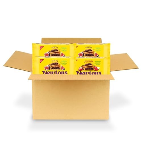 Newtons Soft Baked Fruit Bars Variety Pack (Fig & Strawberry) 4-Pack Deal