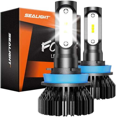 SEALIGHT H11 H16 H8 LED Fog Light Bulbs 2-Pack