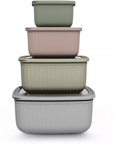 Art & Cook 8-Pc. Rectangle Bowl Set with Lids