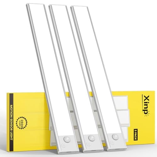 3-Pack Xinp 13.7" Rechargeable LED Under Cabinet Lights w/ Motion Sensor Deal