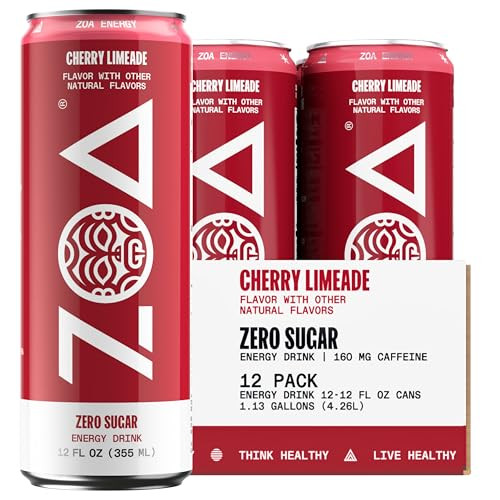 ZOA Zero Sugar Energy Drinks 12-Pack