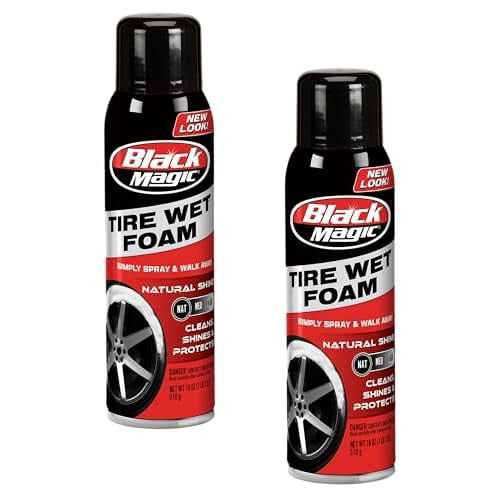 Black Magic Tire Wet Foam Sprays 2-Pack 18-Oz Deal