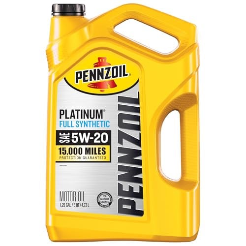 Pennzoil Platinum Full Synthetic 5W-20 Motor Oil, 5-Quart Deal