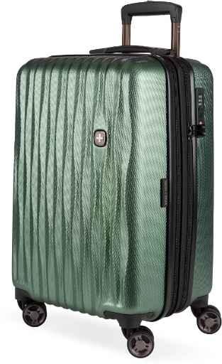 SWISSGEAR Energie Hardside Carry On Spinner Wheels Suitcase - Green