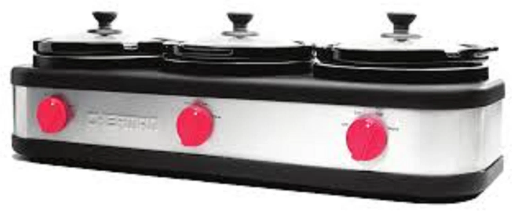 Chefman Triple Slow Cooker & Buffet Server