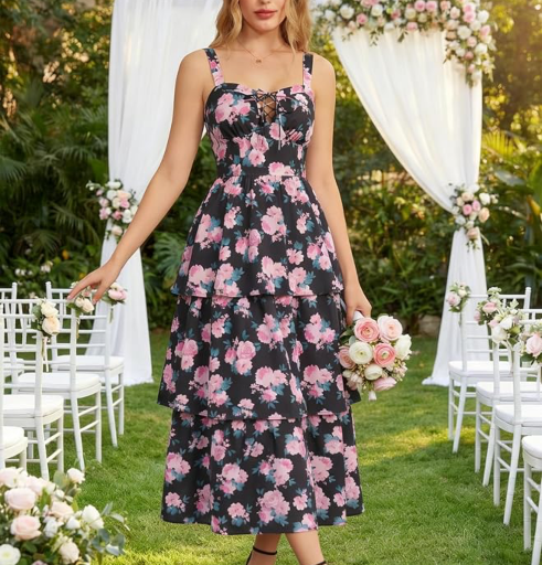 Floral Cocktail Sundresses with Pockets - Many Options  Deal
