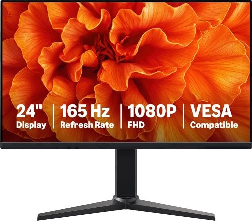 Amazon Basics 24" 165Hz 1080p 1ms IPS Adaptive Sync Gaming Monitor Deal