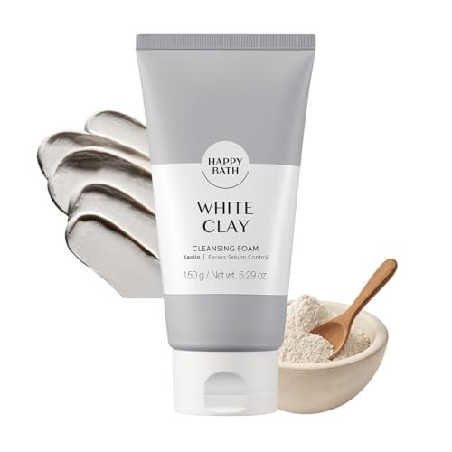 HAPPY BATH White Clay Facial Cleanser 5.29 Fl Oz