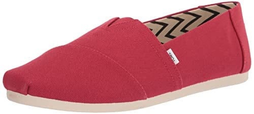 TOMS Men's Alpargata Espadrille Loafer Flat, Red, Size 10 Deal