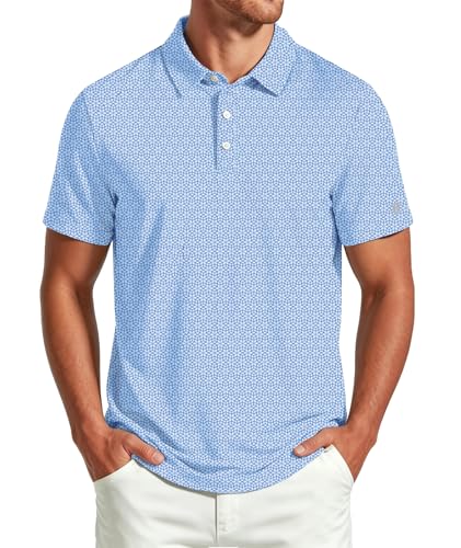 ZITY Men's UPF 50+ Short Sleeve Golf Polo Shirt Deal