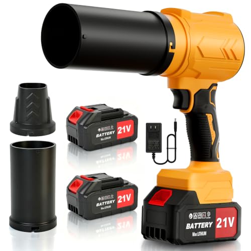 RAXONE Electric 2 x 4.0Ah Cordless Turbo Leaf Blower with Battery and Charger