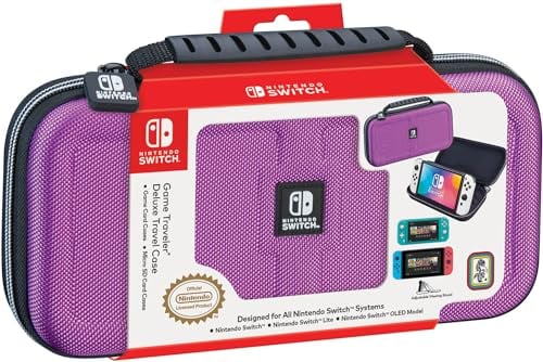 R.D.S. Industries Game Traveler Deluxe Licensed Travel Case for Nintendo Switch (Purple) Deal