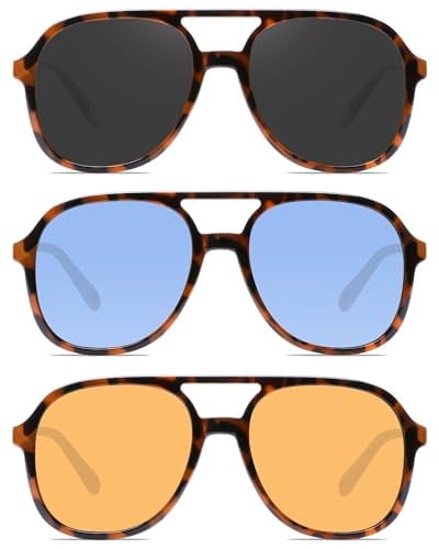 YDAOWKN Aviator Sunglasses Vintage Glasses Deal