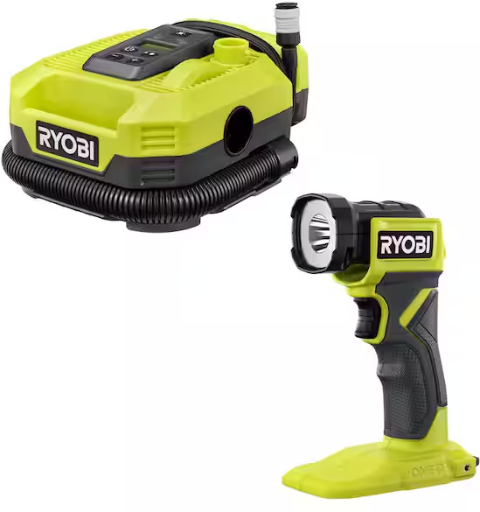 Ryobi ONE+ 18V Cordless Dual Function Inflator/Deflator with Cordless LED Light