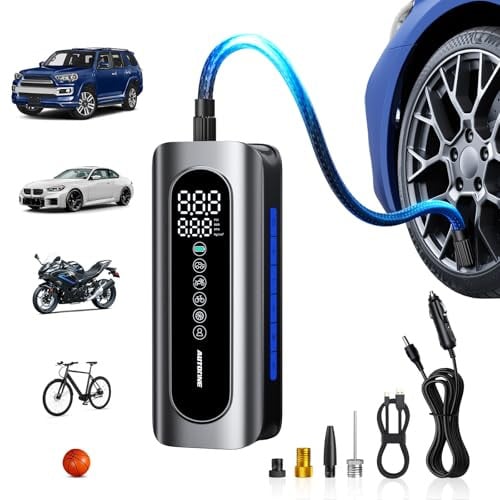 (Prime Deal) AUTOONE 7800mAh 150 PSI Cordless Tire Inflator Air Compressor