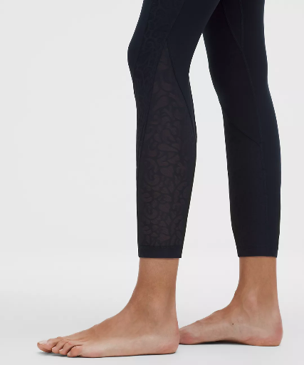 lululemon Women's Paisley Lace Overlay Tight