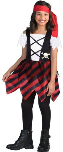 Pirate Halloween Costume for Children, Girls Size Large