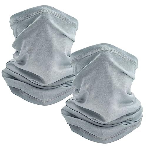 TICONN Neck Gaiter Face Cover Scarf 2-Pack Deal