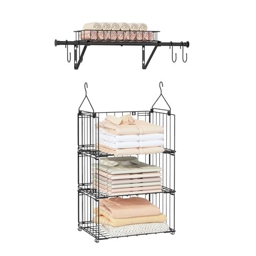 BUKFEN 3 Tier Hanging Closet Organizer Deal