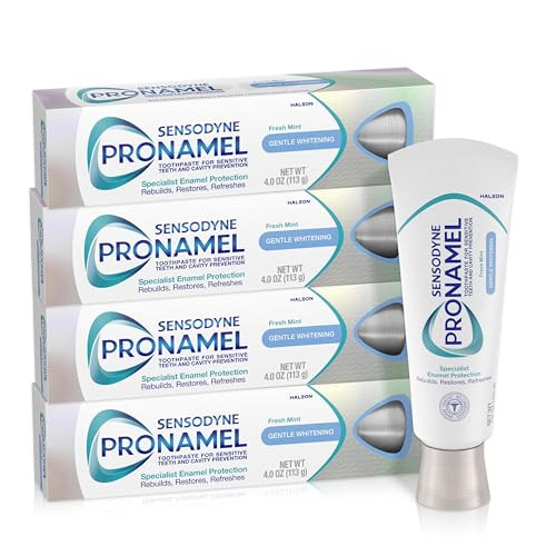 Sensodyne Pronamel Gentle Teeth Whitening Enamel Toothpaste 4-Count 4-Oz