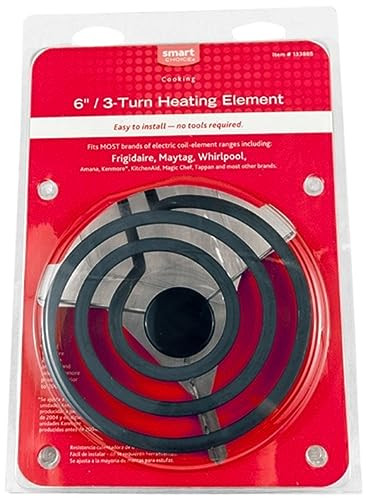 Smart Choice 6-Inch 3-Turn Electric Stove Burner Replacement Surface Element