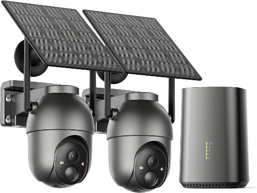 SEHMUA 4MP Wireless Outdoor Home Security Camera System 2-Cam Kit Deal