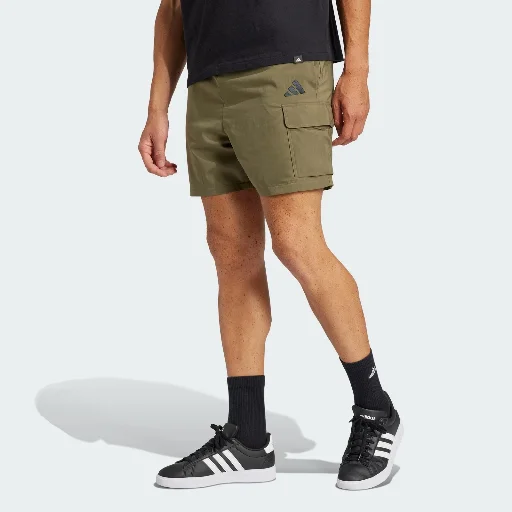 Adidas Men's Essentials Small Logo Cargo Chelsea Shorts