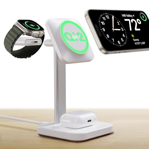 ESR 3-in-1 Qi2 Certified 15W MagSafe Wireless Charging Station
