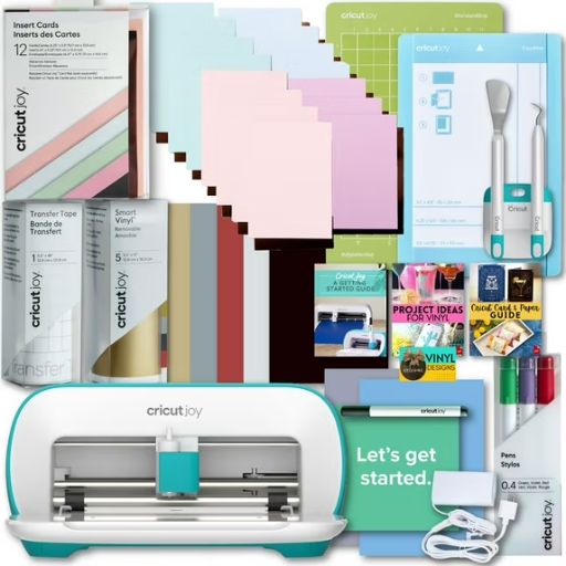 Cricut Joy Machine with Insert Cards and Smart Vinyl Bundle