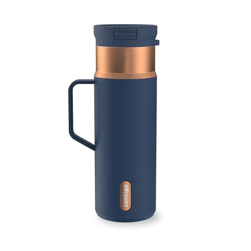 Contigo SnapSeal Stainless Steel Water Bottle, Straw-Compatible, 20oz