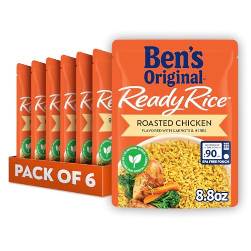BEN'S ORIGINAL Ready Rice Roasted Chicken, 8.8 Oz., 6-Pack