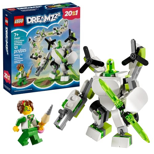 LEGO DREAMZzz Z-Blob's Robot and Vehicle Adventures Robot Toy Building Kit 71487, 121 Pcs.