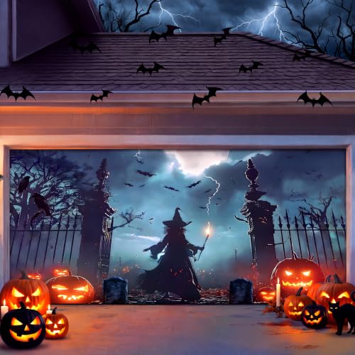Halloween 7x16ft Garage Door Cover