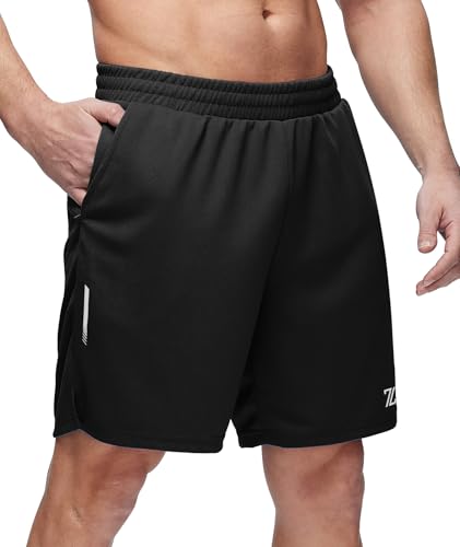 ZITY 7” Inseam Mens Athletic Running Shorts Mesh Quick Dry Gym Shorts