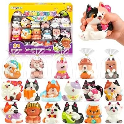 Cat Squishy Toys 24-Pack