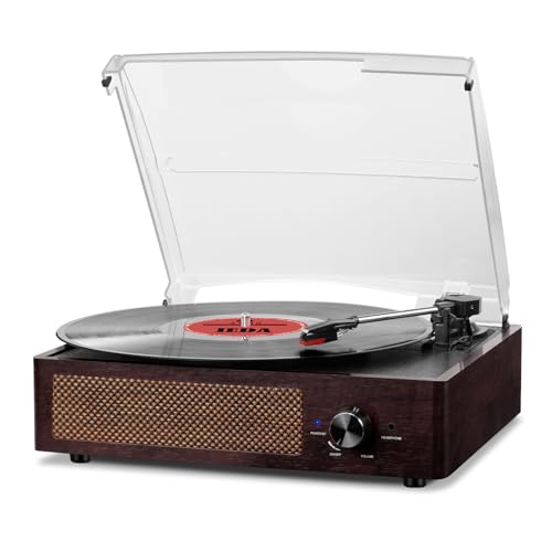 Record Player Turntable Bluetooth Receiver 3 Speed