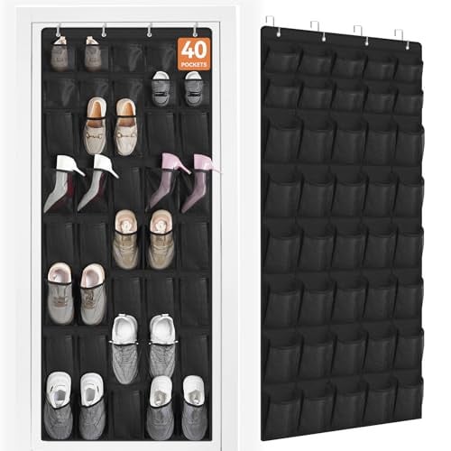 (Prime Deal) Fentec Over The Door Shoe Organizer 40-Pocket