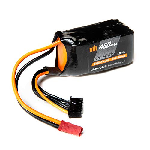 Spektrum 14.8V 450mAh 4S 50C LiPo Battery: JST