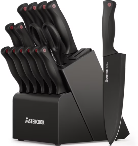 Astercook 15-Piece Kitchen Knife Set Deal