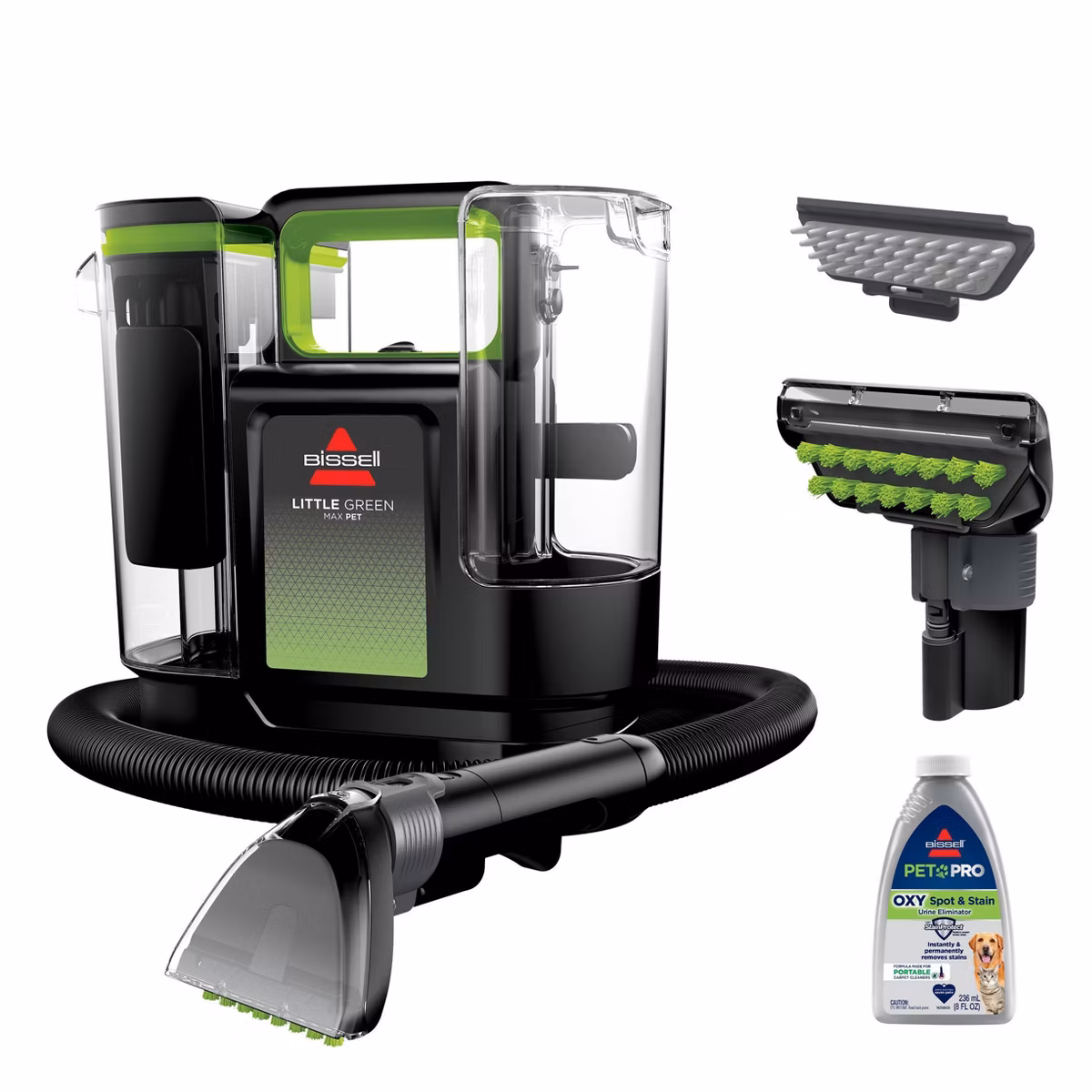 BISSELL Little Green Max Pet Portable Carpet Cleaner with HydroRinse Tool Deal