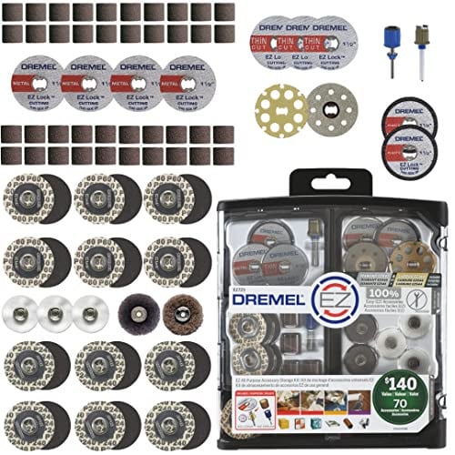 Dremel EZ725 70-Piece All-Purpose Rotary Tool Accessory Set With Storage Kit