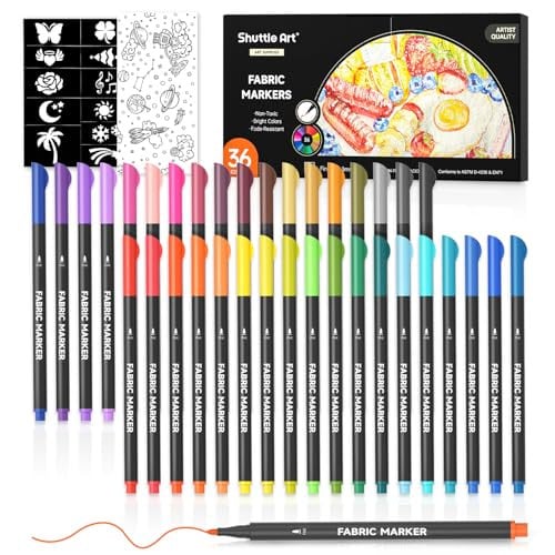 Shuttle Art 36 Colors Fabric Markers Deal
