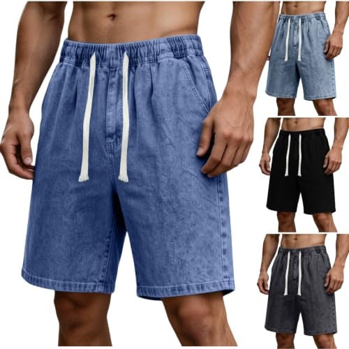 Drawstring Elastic Waist Shorts