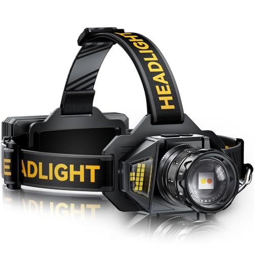 Bright USB-C LED Headlamp with Red Light & Motion Sensor Deal