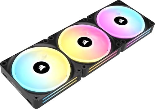 Corsair iCUE Link QX120 RGB 120mm Magnetic Dome RGB Fans - Triple Fan Starter Kit